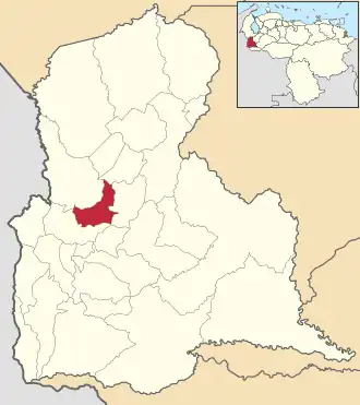 Locatie van de gemeente in {{{staat}}}