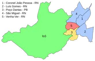 Venha-Ver met omliggende gemeenten