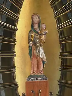 Kerk, beeldje Onze lieve vrouw behoudenis der kranken