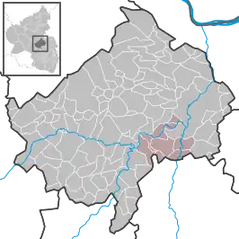 Kaart van Bad Münster am Stein-Ebernburg