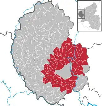 Kaart van Bitburger Land