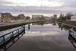 vanaf de H.N. Werkmanbrug in de richting van het westen