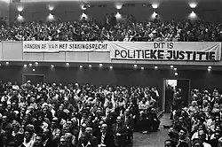 Demonstratieve bijeenkomst van "arbeiders en studenten" (1969)