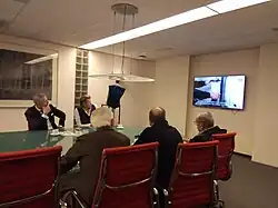 Vergaderzaal van het college van B&W op de 1e etage.