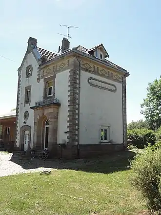 Voormalig treinstation Vergaville / Wildersdorf (Lothringen)