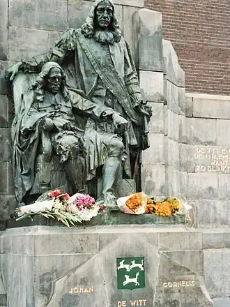 Standbeeld van de gebroeders De Witt