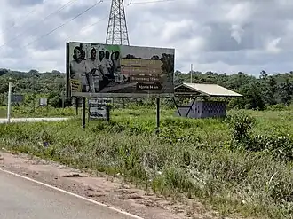 Verkeersbord aan de Avobakaweg
