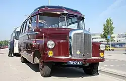 Een van de museumbussen van de SVA, Vermaat 53 (Mercedes Benz L312 / Roset)