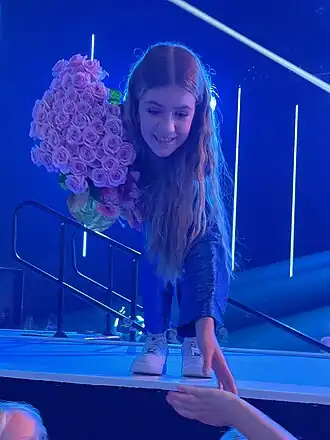 Veronika na de Nederlandse finale van het Junior Songfestival 2024