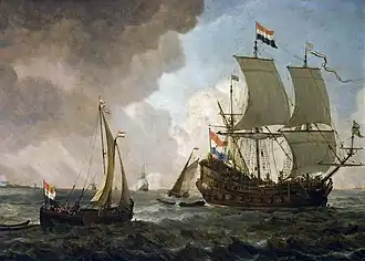 Schepen op zee, ca.&nbsp;1660-1670 Nationaal Museum van Warschau