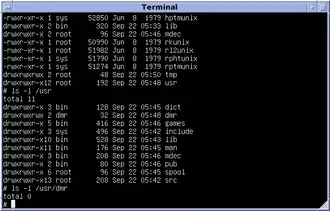 Unix Versie 7 in de SIMH PDP-11 emulator