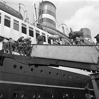 De SS Volendam in 1947