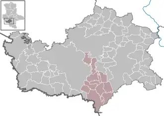 Kaart van Allstedt-Kaltenborn