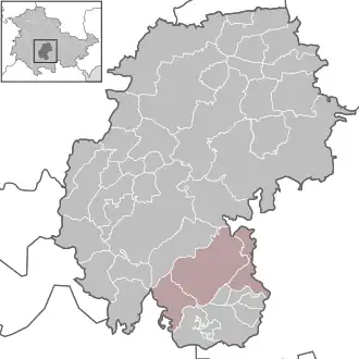 Kaart van Verwaltungsgemeinschaft Langer Berg