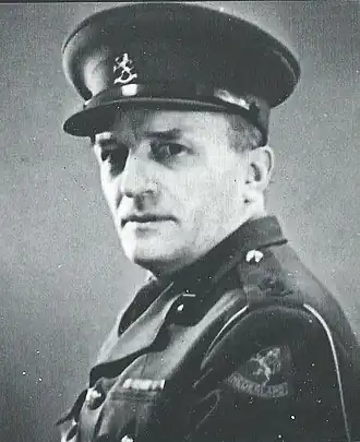 Willem den Boer in uniform, tussen 1941 en 1945, toen hij in Engeland verbleef