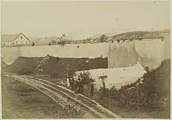 Lindenkruispoort voor de sloop (Th. Weijnen, 1874)