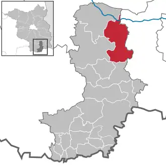 Kaart van Vetschau/Spreewald