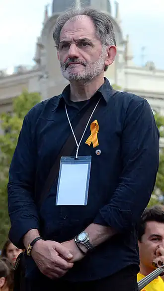 Tijdens de Catalaanse Weg in Barcelona