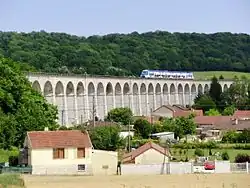 Viaduct van Besnard in Longueville, 387m