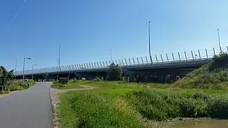Het viaduct in juni 2019
