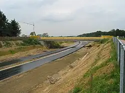 De overbrugging is inmiddels geplaatst