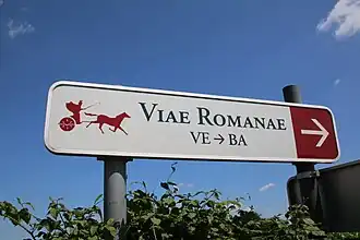 Bewegwijzering Viae Romanae in Zottegem