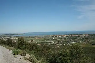 Gezicht op Vic-la-Gardiole