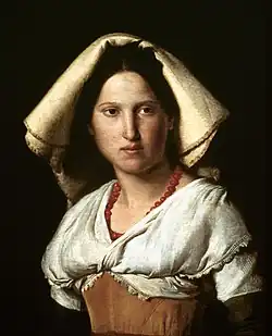 Portret van Vittoria Caldoni, Musée des Beaux-Arts de Lyon