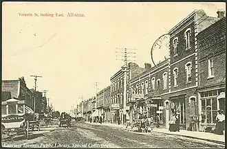 Foto van Alliston uit 1910