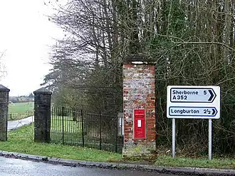 Victoriaanse postbus.