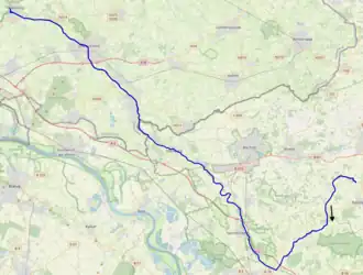 Kaart van het stroomgebied Oude IJssel