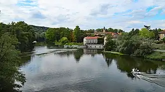 Zicht op de Agout bij Vielmur