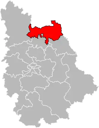 Locatie van het kanton