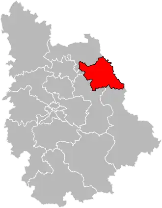 Locatie van het kanton