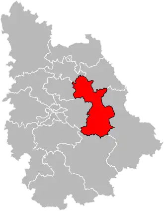 Locatie van het kanton