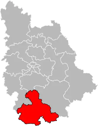 Locatie van het kanton