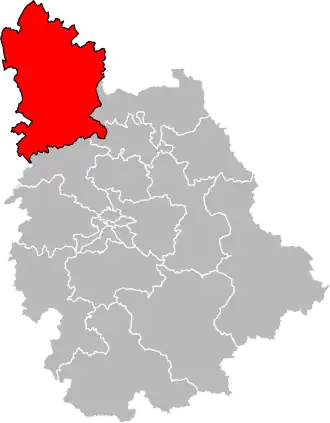 Locatie van het kanton