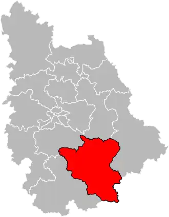 Locatie van het kanton