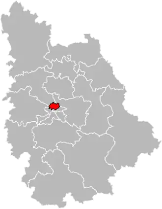 Locatie van het kanton