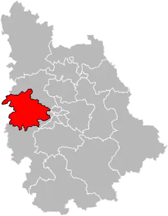 Locatie van het kanton