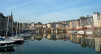 De haven Vieux bassin van Honfleur