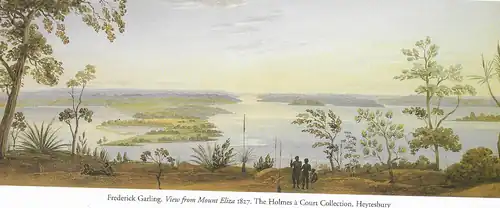 Uitzicht vanop Mount Eliza in 1827 door Garling