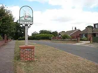 Straatbeeld in Ashby St Mary