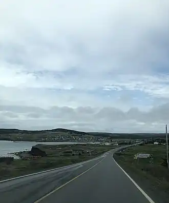 Zicht op Branch vanaf Route 92