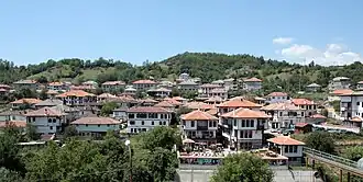 Panoramisch uitzicht op het oude gedeelte van Zlatograd