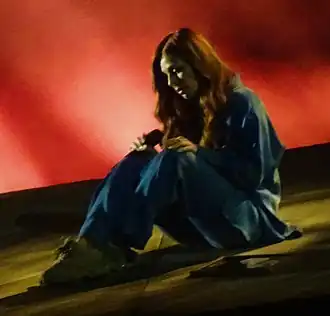 Foto 2021, tijdens repetitie songfestival