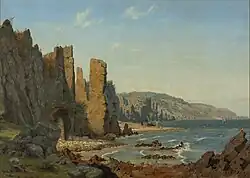 Bornholmsk Strandparti Olieverf op doek. 149 x 106 Vilhelm Kyhn Uit de collectie van Bornholms Kunstmuseum