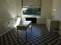 Keuken met zicht op het park