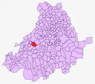 Kaart van Villanueva del Campillo