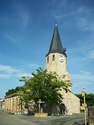 De kerk van Villeneuve-Lécussan